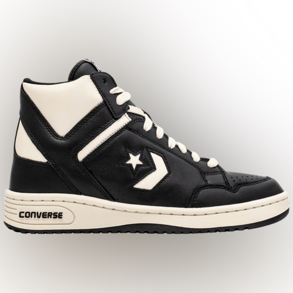 🆕 Converse Weapon High Black Natural Ivory Sneakers Men’s 9.5 / Women’s 11 NIB - Picture 3 of 7